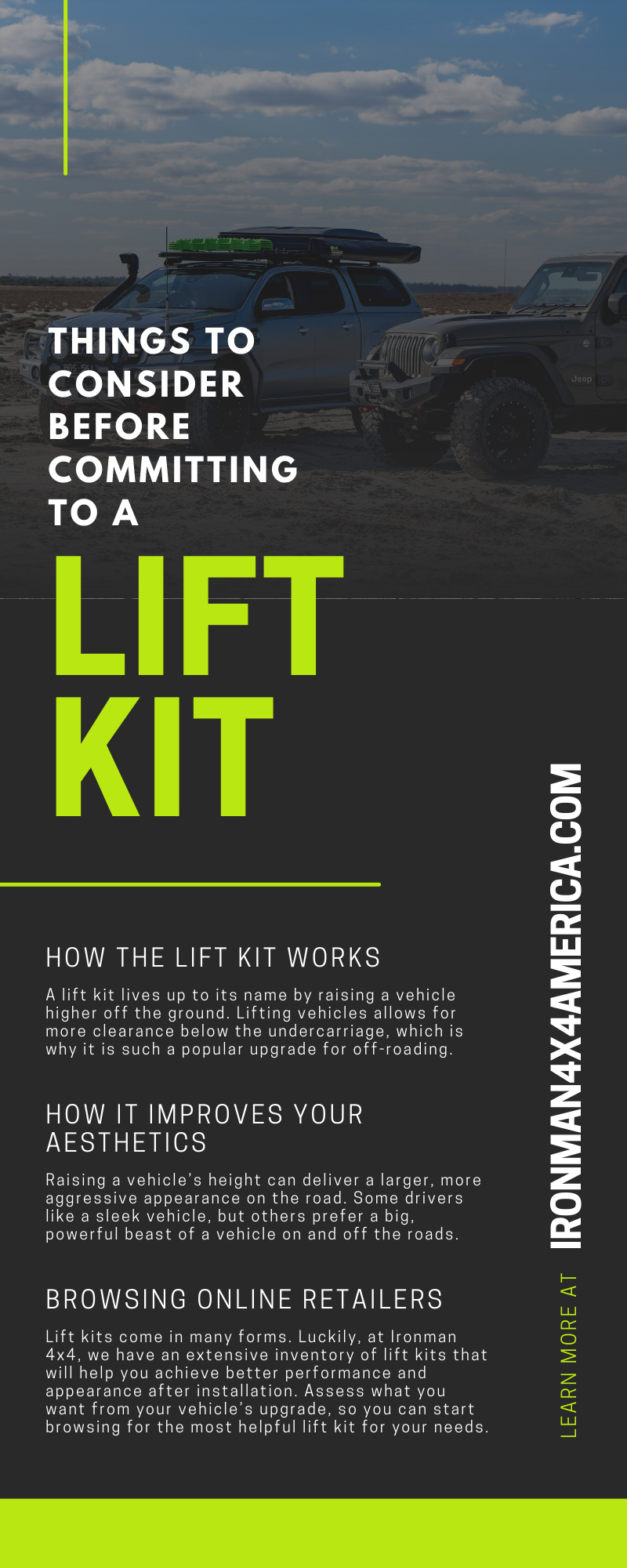 Things To Consider Before Committing to a Lift Kit