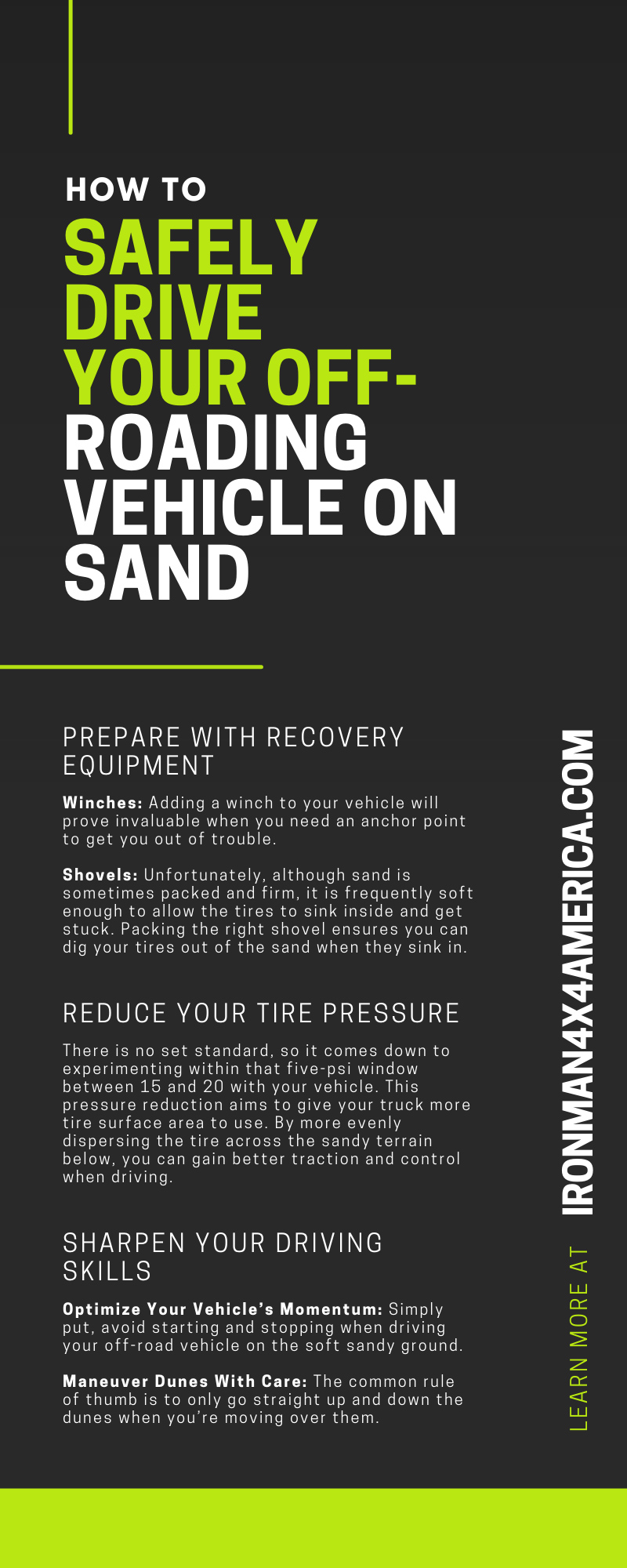 How To Safely Drive Your Off-Roading Vehicle on Sand